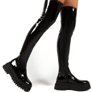 NWOT over the knee platform boots